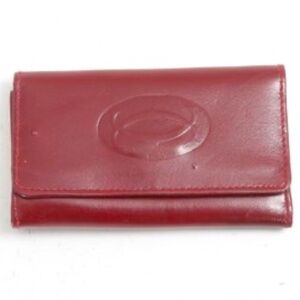 Vintage Cartier Monogram Key Holder, Maroon